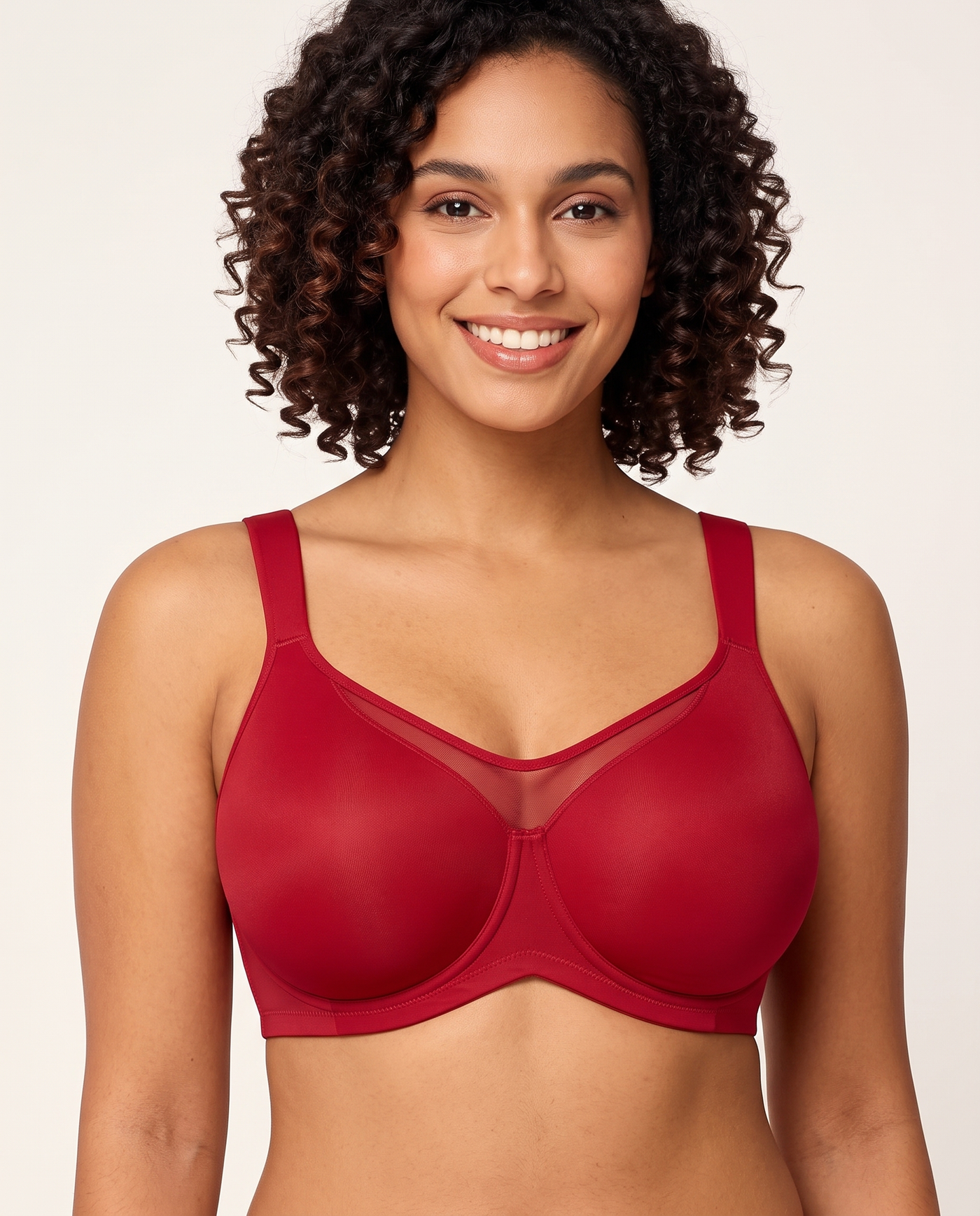 Comfort Cooling Bra, Red, front