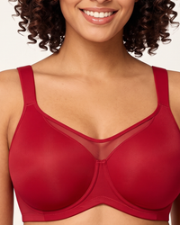 Comfort Cooling Bra, Red, detail