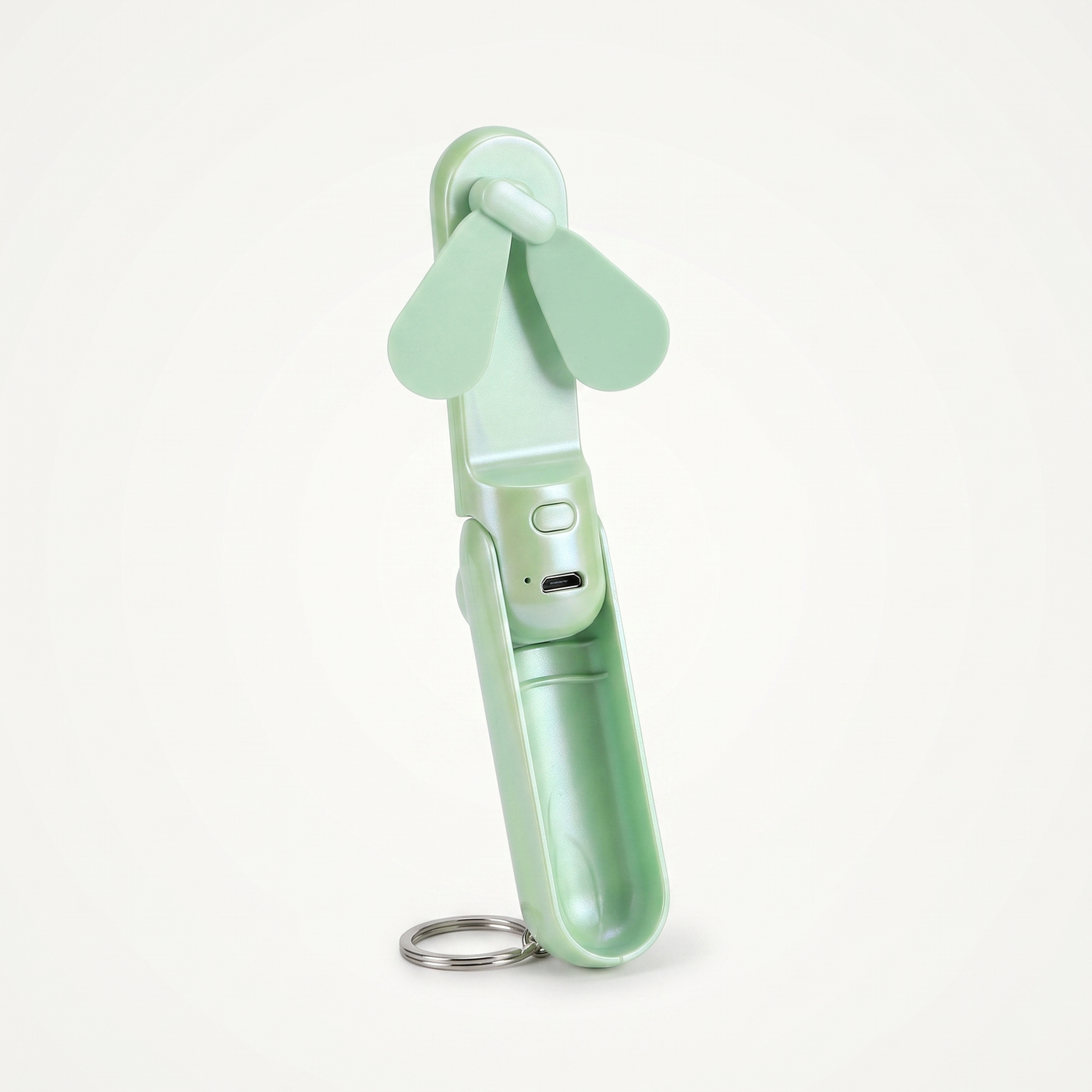 Pocket Fan in Green, open