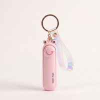 Pocket Fan in Pink, closed