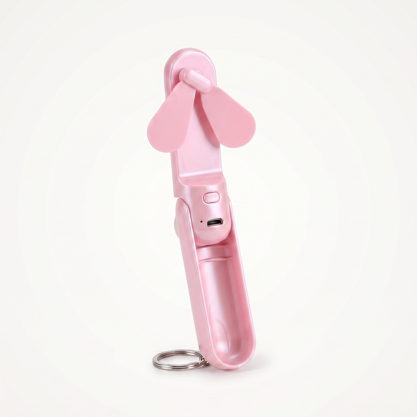 Pocket Fan in Pink, open