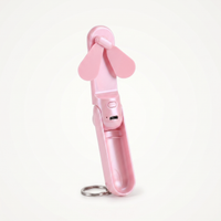 Pocket Fan in Pink, open