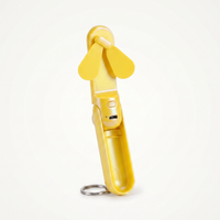Pocket Fan in Yellow, open