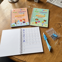 The complete magic writing set with pen, refills and grip aid