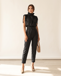 Luna Two-Piece Co-Ord Set, Black
