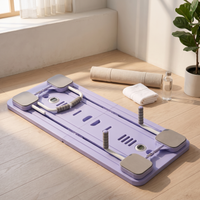 Purple Rebound Pilates Board unfolded in a bright home studio