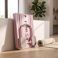 The pink board folded flat for storage